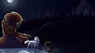 Rarewallpaper Media Wallpaper Wolf And Lion Jpg