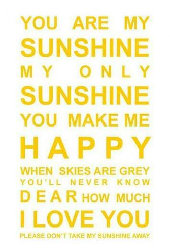 Could Wallpaper The Nursery In You Are My Sunshine Prints