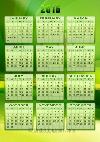 Year Calendar Wallpaper By Month