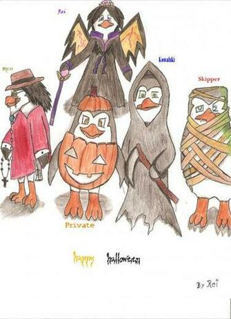 Los Ping Inos De Madagascar Im Genes A Halloween Ino