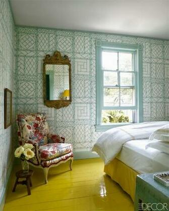 And Crisp Black White Linens On The Bed Above