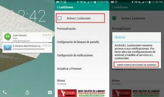 The Lock Screen Of Android On Your Lollipop Cnet Spanish
