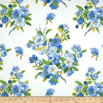 Waverly Primrose Patio Twill Blueberry The Bedroom