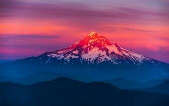 Mt Hood Painted By Atomic80 Desktop Wallpaper Uk Prom Dresses
