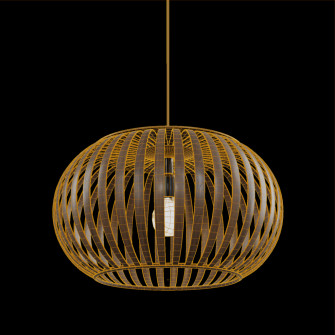 Wood Slat Pendant Light Imeshh Wallpaper
