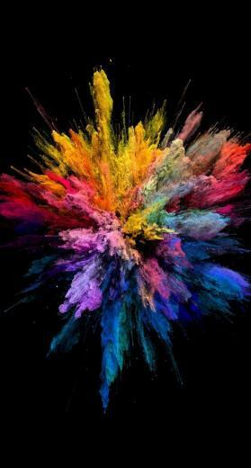 Rainbow Explosion In The Beginning Find Best Black