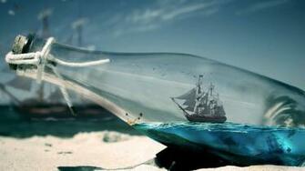 Bottled Wallpaper Ship Reptile