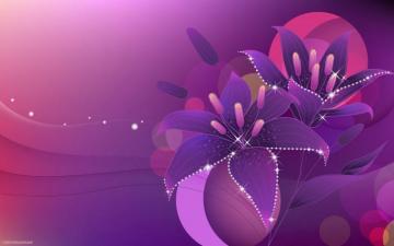 Purple 3d Background Image Wallpaper