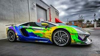 Lamborghini Aventador Custom Colors Wallpaper Freshwallpaper