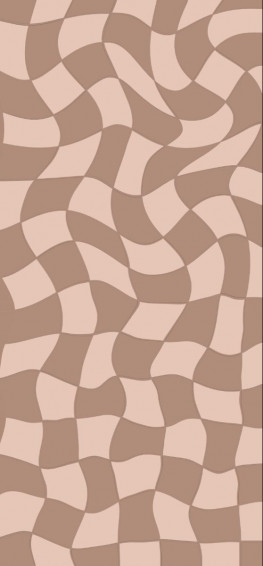 Aesthetic Brown Checkered Wavy Wallpaper iPhone Simple
