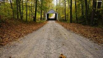 Covered Bridge Wallpaper