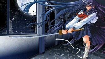 Pin Anime Samurai Girl Wallpaper HD Desktop Kootation