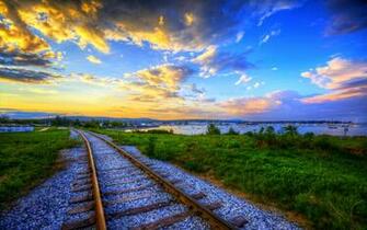 Train Track Desktop Background Wallpaper Amazing Wallpaperz