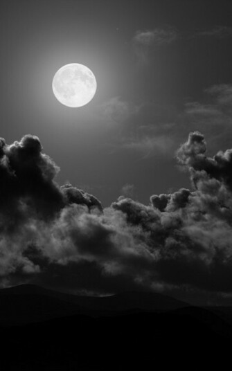 Full 20moon 20night 20black 20and 20white 20android 20wallpaper