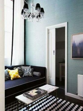 Feeling Blue Grasscloth Wallpaper