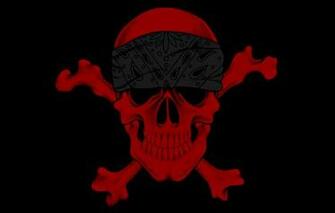 Wallpaper Sake Red Background Gangsta Death Bones
