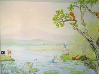 Beatrix Potter Style Mural