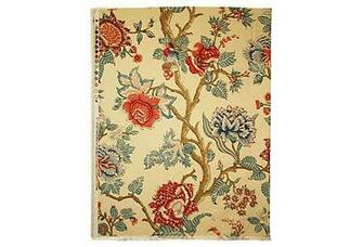 Floral Jacobean Print Fabric Fabrics