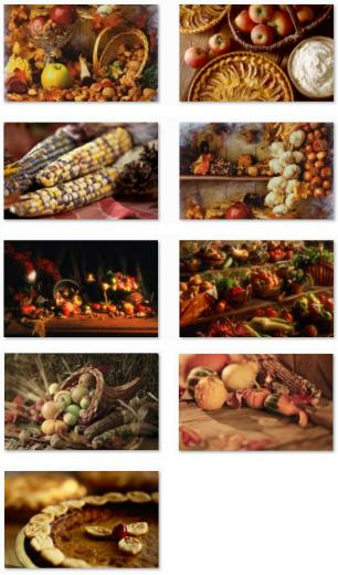 Thanksgiving Desktop Fun Autumn Bounty Theme For Windows