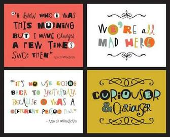 Fontaholic Bie Friday Alice In Wonderland Quotes