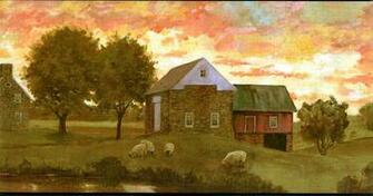 Country Yard Wallpaper Border Inc