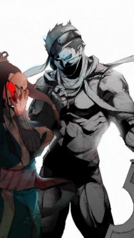 HDscreen Naruto Shippuden Zabuza Momochi Haku Simple Background