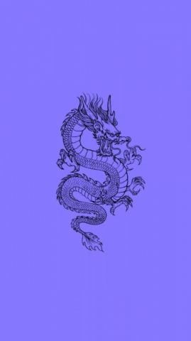 Purple Aesthetic Dragon Wallpaper iPhone