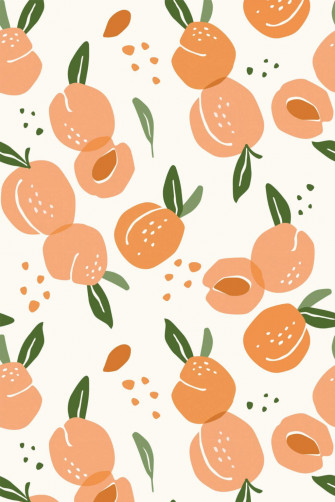 Peach Aesthetic Peel And Stick Wallpaper Or Non