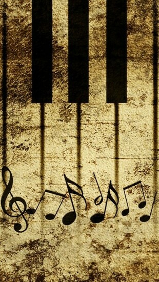 Piano Keys Wallpaper Vintage