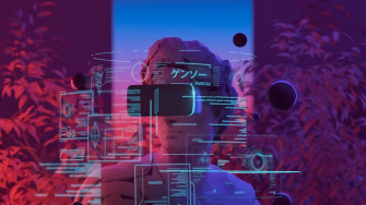 Wallpaper Viar Virtual Reality Neon