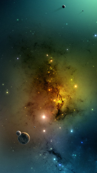 Universe Lights iPhone Wallpaper HD