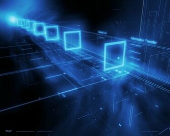 Technology Information Transfer Background For Powerpoint