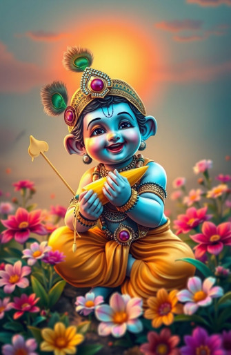 Natkhat Krishna HD Wallpaper
