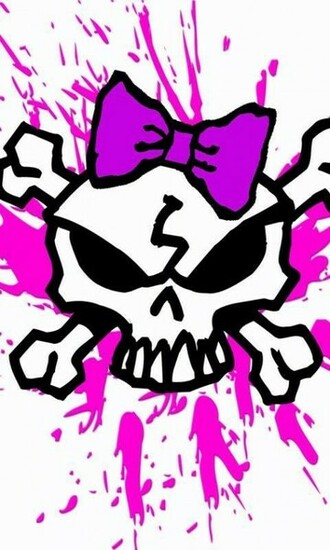 Girly Skull Live Wallpaper HD Screenshot