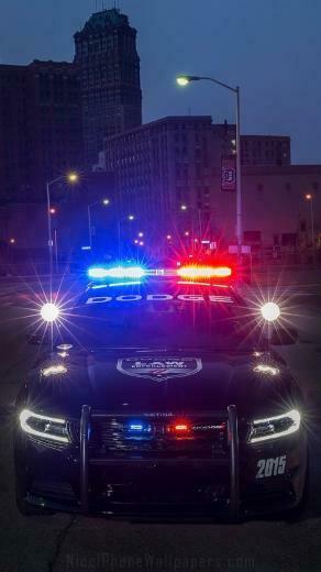 Police Dodge Charger iPhone Wallpaper Ipod
