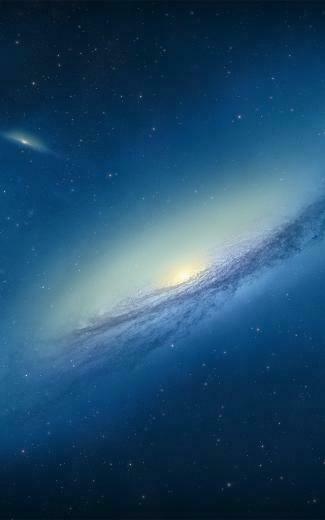 Blue Galaxy Space Stars Android Wallpaper