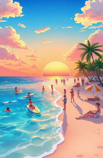 Anime Beach Wallpaper