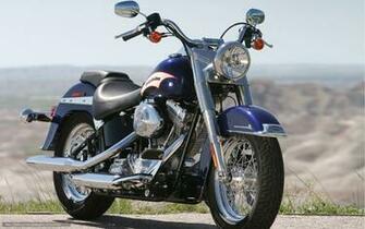 Wallpaper Harley Davidson Softail Flsti Heritage