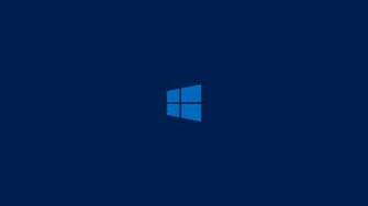 Windows Dark Blue Clean Logo Wallpaper