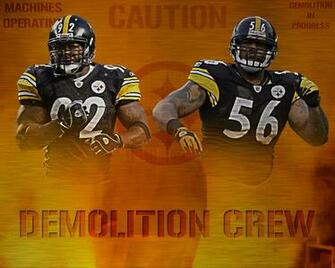 Steelers Linebackers James Harrison Lamarr Woodley Wallpaper