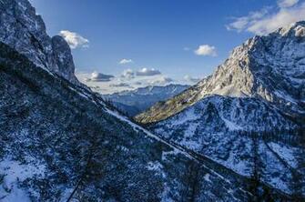 Winter Cold Snow Mountain Landscape Scenes Wallpaper