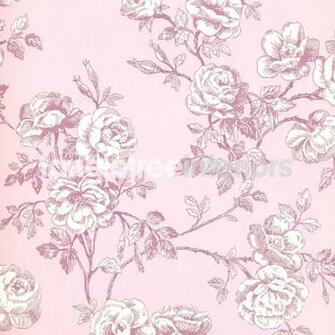 Toile Wallpaper Black Red Blue