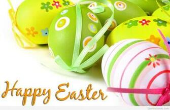 Happy Easter Wallpaper With Eggs