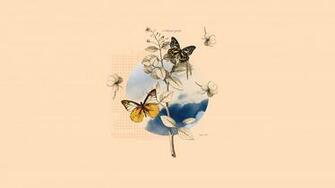 Vintage Butterfly Wallpaper