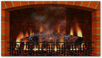 Realistic Fireplace Screen Saver Screenshot 3d