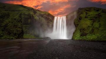 Iceland Skogafoss Beautiful Waterfalls iPhone 6s