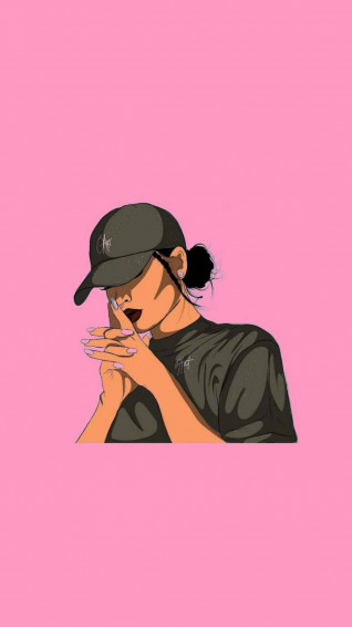 Girl In All Black Outfit Instagram Pfp Wallpaper