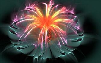Fiber Optic Flower Wallpaper