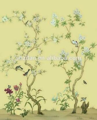 Design Custom Made Hand Painting Wallpaper Buy