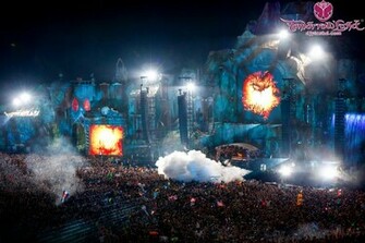 Tiesto Live HD Wallpaper Tomorrowland Crowd Cheeing Main St